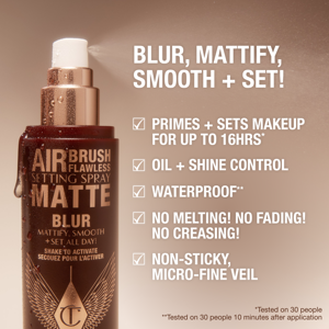 Charlotte Tilbury New! Airbrush Flawless Finish Setting Spray Matte 34ml